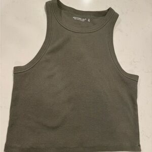 Abercrombie Olive Green Crop Tank Top